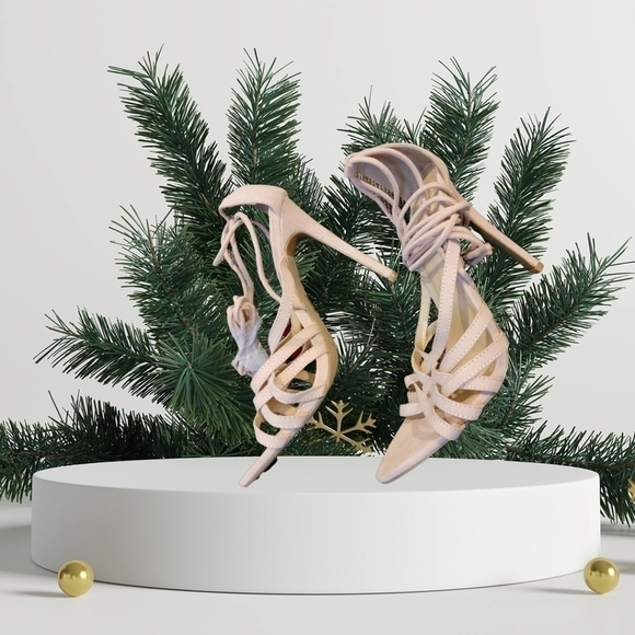 Wild Diva stilettos Pale pink size 7 - Picture 3 of 6